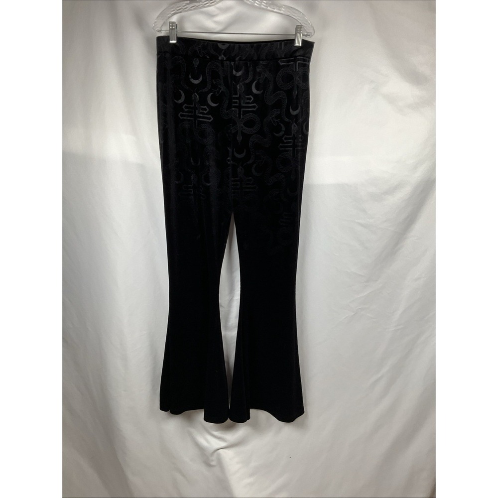 KillStar Women's Size XXL Magick Mourning Black Velvet Flared Serpent/Cross Goth